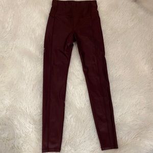 Sweaty Betty burgundy shine leggings (BRAND NEW)